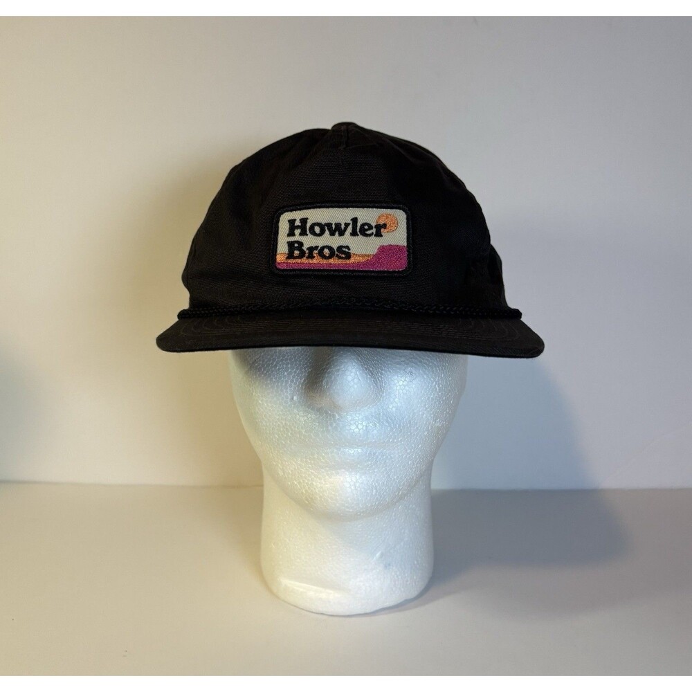 Howler Bros Cap Snapback Rope Hat Logo Brown Patch Fishing Surf Outdoor